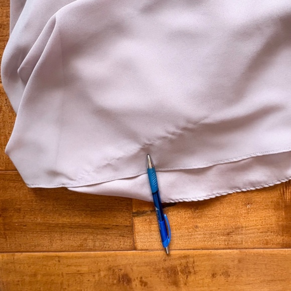 Azazie Vintage Mauve A-Line Double Split V-Neck Maxi Dress Size 8 - Picture 6 of 11